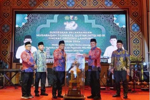 Pj. Gubernur Lampung Buka MTQ Ke-51 Tingkat Provinsi, Dorong Penguatan Ukhuwah dan Kebersamaan Jelang Pilkada 2024