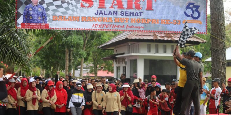 Pj. Bupati Nukman Merayakan HUT Ke-53 Korpri Bersama Ratusan Pelajar