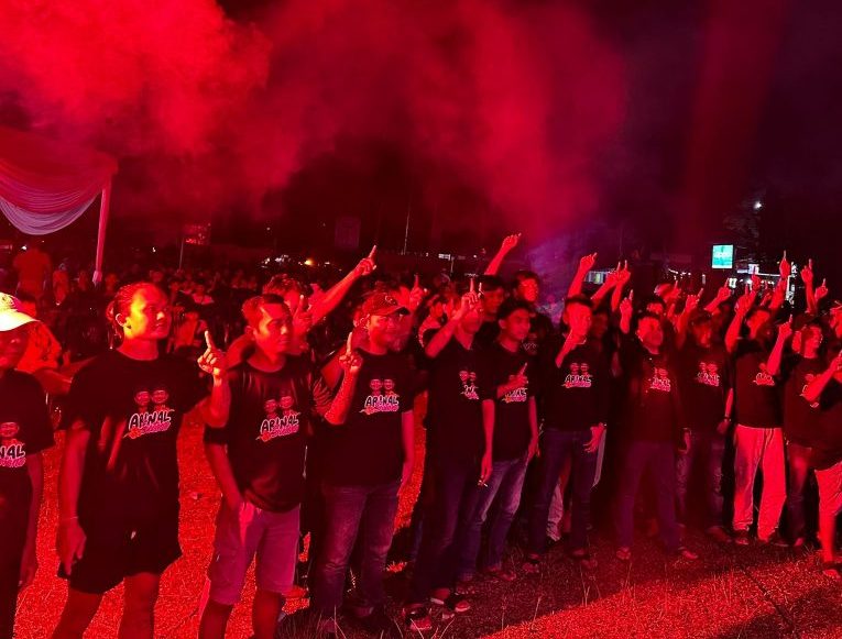 Ribuan Relawan Pemuda Ardjuno Adakan Nobar dan Deklarasi Menangkan di Pilkada Lampung