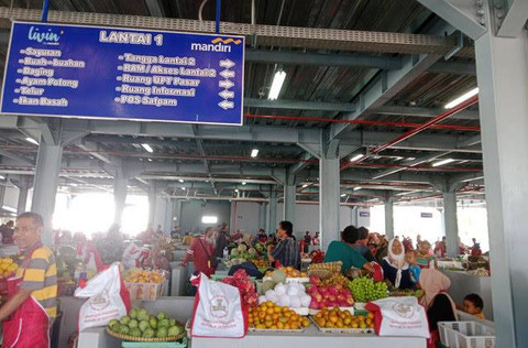 Pasar pasir gintung, Bandar Lampung. Foto: Ist