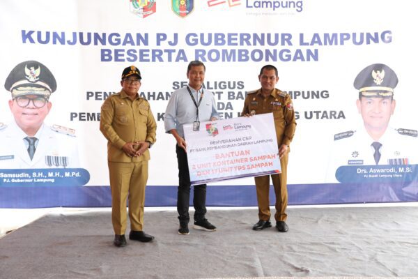Pj. Gubernur Samsudin Resmikan Videotron Mal Pelayanan Publik dan Saksikan Penyerahan CSR Bank Lampung