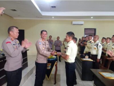 Polres Way Kanan Gelar Syukuran HUT Satpam Ke-44 di Aula Adhi Pradana