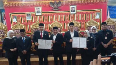 DPRD Lampung Selatan Gelar Paripurna Pengumuman Pasangan Calon Bupati dan Wakil Bupati Terpilih 2024-2029
