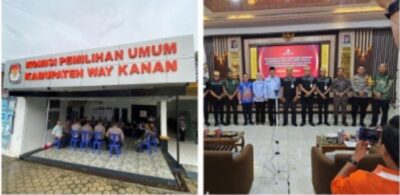Polres Way Kanan Amankan Penetapan Paslon Terpilih Bupati dan Wakil Bupati Way Kanan 2024