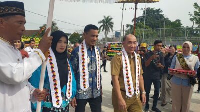 PJ Bupati Tanggamus dan Wakil Bupati Terpilih Resmikan Taman Kota Agung Ir. Sukarno