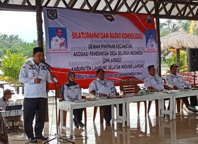 Dewan Pimpinan Kecamatan (DPK) Asosiasi Pemerintah Desa Seluruh Indonesia (APDESI) Lampung Selatan Adakan Rapat Konsolidasi dan Silaturahmi