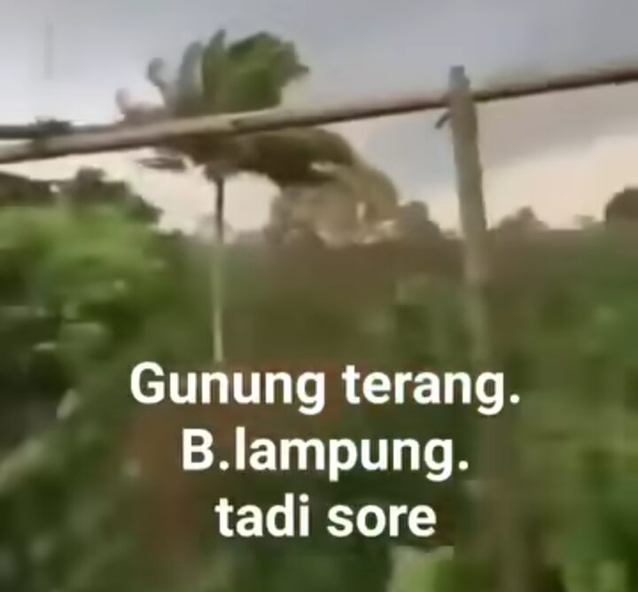 Beredar Video Angin Puting Beliung Melanda Kota Bandar Lampung Ternyata Hoax