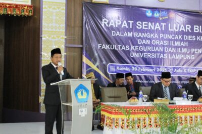 FKIP Unila Rayakan Dies Natalis ke-57 dengan Orasi Ilmiah dan Capaian Gemilang