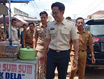 Bupati Lampung Selatan, Radityo Egi Pratama, melakukan inspeksi mendadak (sidak)