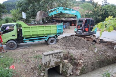 Pemkot Bandar Lampung Tanggapi Cepat Banjir, Pasang Box Culvert dan Bersihkan Drainase
