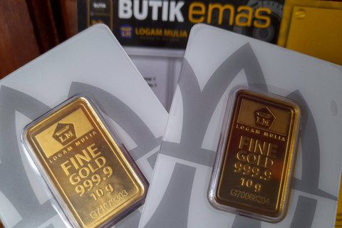 Harga Emas Antam Naik Rp 23.000, Tembus Rp 1,89 Juta per Gram