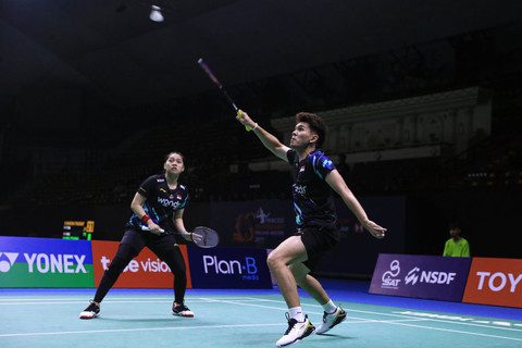 Ganda campuran Indonesia, Adnan Maulana/Indah Cahya. Foto: PBSI