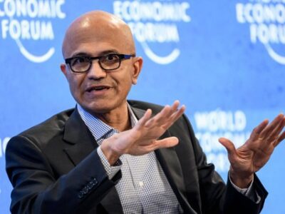 CEO Microsoft Satya Nadella. Foto: Fabrice COFFRINI / AFP