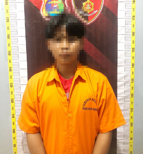 Pelaku pembunuhan di Tulang Bawang, Lampung. Foto: Polres Tulang Bawang