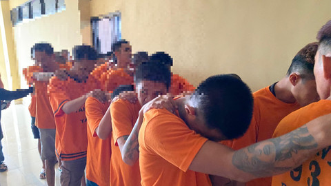 Tersangka narkoba yang berhasil diamankan. Foto: Lampung Geh