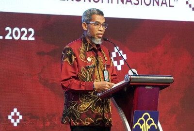 Plt Direktur Jenderal Kekayaan Intelektual (Dirjen KI) Kemenkumham Razilu saat kegiatan Roving Seminar Kekayaan Intelektual di Hotel JW Marriot Medan, Rabu (13/4). Foto: Kemenkumham RI