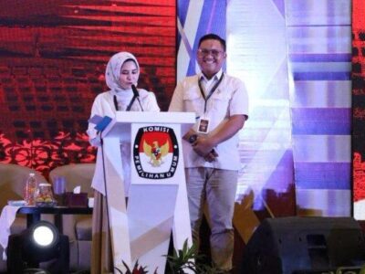Paslon nomor urut 02, Nanda Indira Bastian dan Antonius Muhammad Ali.