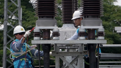 Ilustrasi gardu listrik PLN.