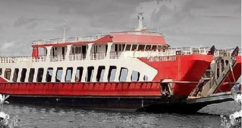 KMP Tunu Pratama Jaya yang karam di Selat Bali, Juli 2025 Foto: Instagram/@djplkemenhub151