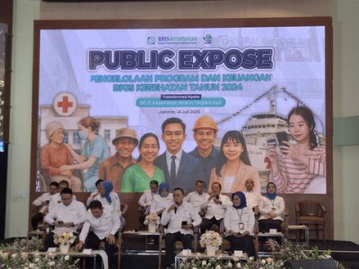 Public Expose BPJS Kesehatan 2024 di Kantor Pusat BPJS Kesehatan, Jakarta Pusat pada Senin (14/7/2025). Foto: kumparan