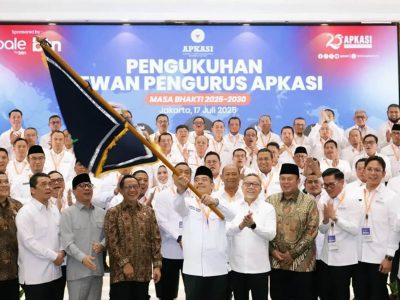 Saat pengukuhan di Grand Sahid Jaya Hotel, Jakarta, Kamis (17/7/2025).