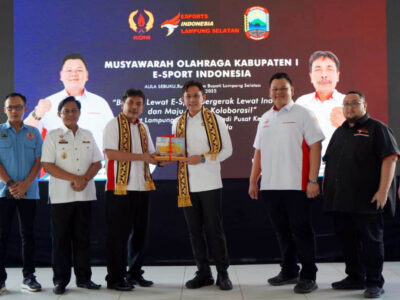 Bupati Lampung Selatan H. Radityo Egi Pratama, jajaran Forkopimda, pengurus ESI Provinsi dan Kabupaten