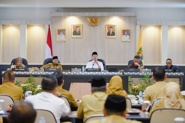 Rakor Pemprov Lampung dengan Menteri ATR/BPN Perkuat Kerja Sama Wujudkan Pengelolaan Tata Ruang dan Pertanahan Yang Lebih Baik