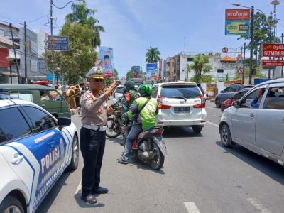 Saburai Grand Jam Digelar, Satlantas Polresta Bandar Lampung Lakukan Pengalihan Arus di Sekitar Lapangan Saburai