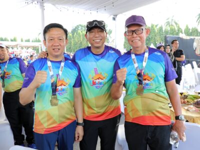 Gubernur Lampung Rahmat Mirzani Djausal ikut dalam gelaran Krakatau Run 2025.