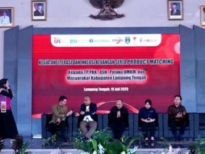 OJK menggandeng Bank Syariah Indonesia (BSI), Bursa Efek Indonesia (BEI), dan Bank Indonesia untuk menggelar kegiatan Product Matching dan Edukasi Produk Keuangan Syariah serta Pasar Modal, yang dipusatkan di Kabupaten Lampung Tengah.