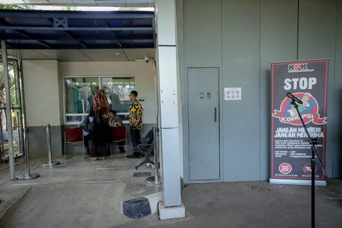 Suasana di area tempat masuk rutan KPK kawasan Gedung Merah Putih KPK, Jakarta, Kamis (10/10/2024). Foto: kumparan