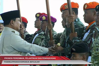 Presiden Prabowo Lantik Panglima Tiga Pasukan Elite TNI