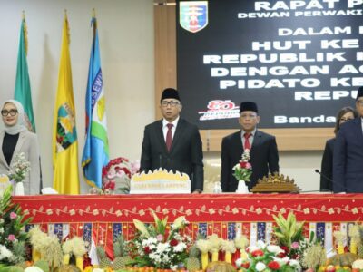 Rapat Paripurna Istimewa DPRD Provinsi Lampung, Dengarkan Pidato Kenegaraan Presiden Prabowo Subianto dalam Rangka HUT RI ke- 80
