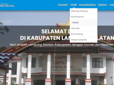 Website Pemkab Lampung Selatan Dalam Tahap Redesain, Data Pejabat Kini Lebih Mudah Diakses