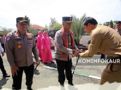 Disambut Bupati Kaur, Kapolda Bengkulu Resmikan Gedung Command Center