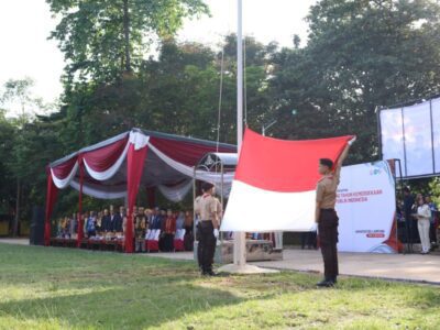 Unila Rayakan HUT ke-80 RI dengan Upacara dan Launching Dies Natalis ke-60