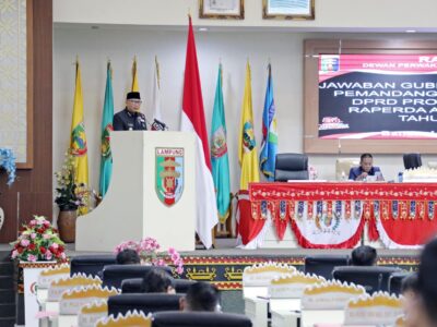 Jawab Pemandangan Umum Fraksi DPRD, Gubernur Mirza Tegaskan APBD 2026 Fokus pada Pemulihan Ekonomi dan Pelayanan Publik