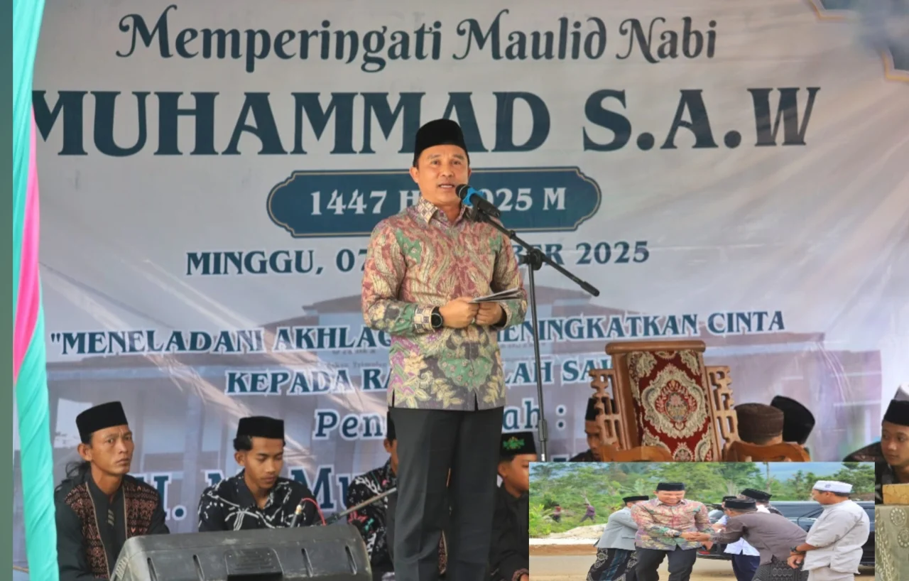Bupati Lampung Barat Hadiri Pengajian Akbar Maulid Nabi, Serahkan Santunan dan Ingatkan Warga Jauhi Tawuran