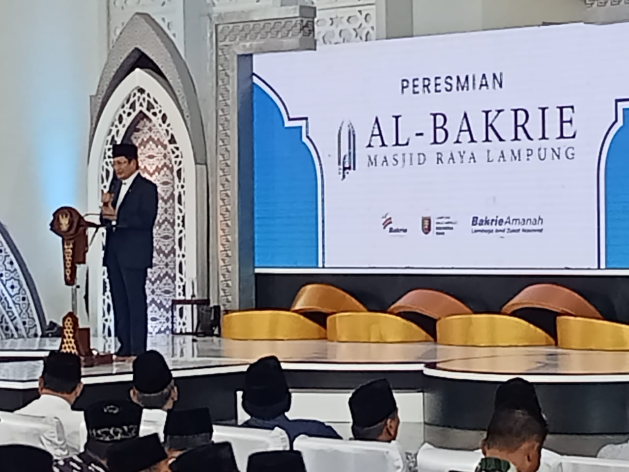 Masjid Raya Al-Bakrie Lampung Resmi Diresmikan, Jadi Ikon Baru Syiar Islam