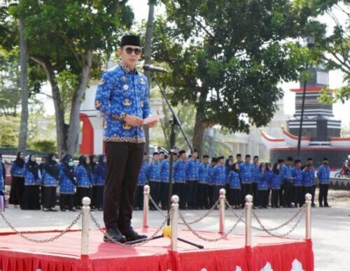 Bupati Egi Tekankan Disiplin dan Semangat Kolektif ASN di Upacara Bulanan Lampung Selatan