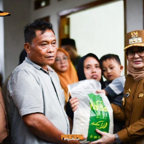 Bupati Pesawaran Tinjau Rumah Roboh Akibat Hujan Deras dan Angin Kencang