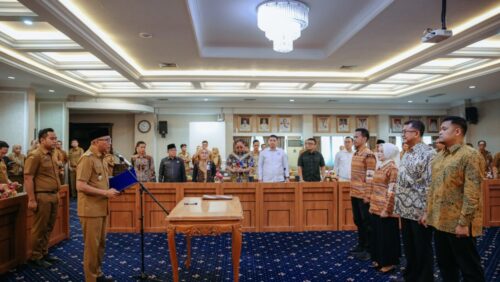 Direksi Baru BUMD Wahana Raharja dan Lampung Jasa Utama Resmi Dikukuhkan
