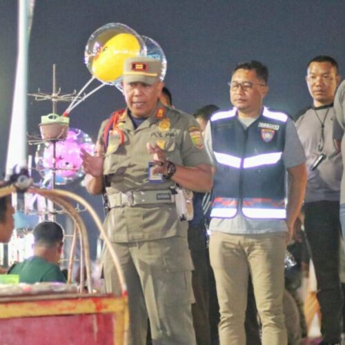 Pemprov Lampung Tertibkan Pedagang di Kawasan Masjid Raya Al Bakrie