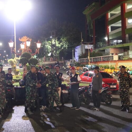 Kodim 0410/Kbl Bersama Komponen Bangsa, Babinsa-Banser Bersinergi Amankan Bandar Lampung
