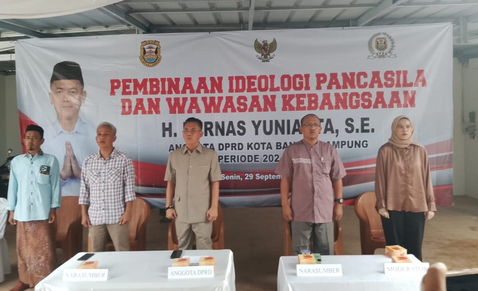 Bernas Yuniarta Teguhkan Semangat Pancasila dan Nasionalisme di Bandar Lampung