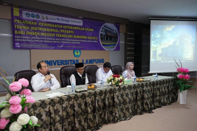 Unila Gelar Pelatihan Pekerti Batch Dua bagi Dosen Itera