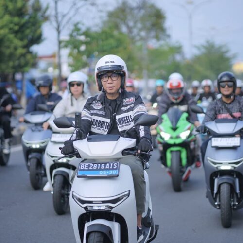 Ratusan Biker Ramaikan Sunday Morning Ride, Gubernur Lampung Dorong Promosi Wisata dan Edukasi Safety Riding
