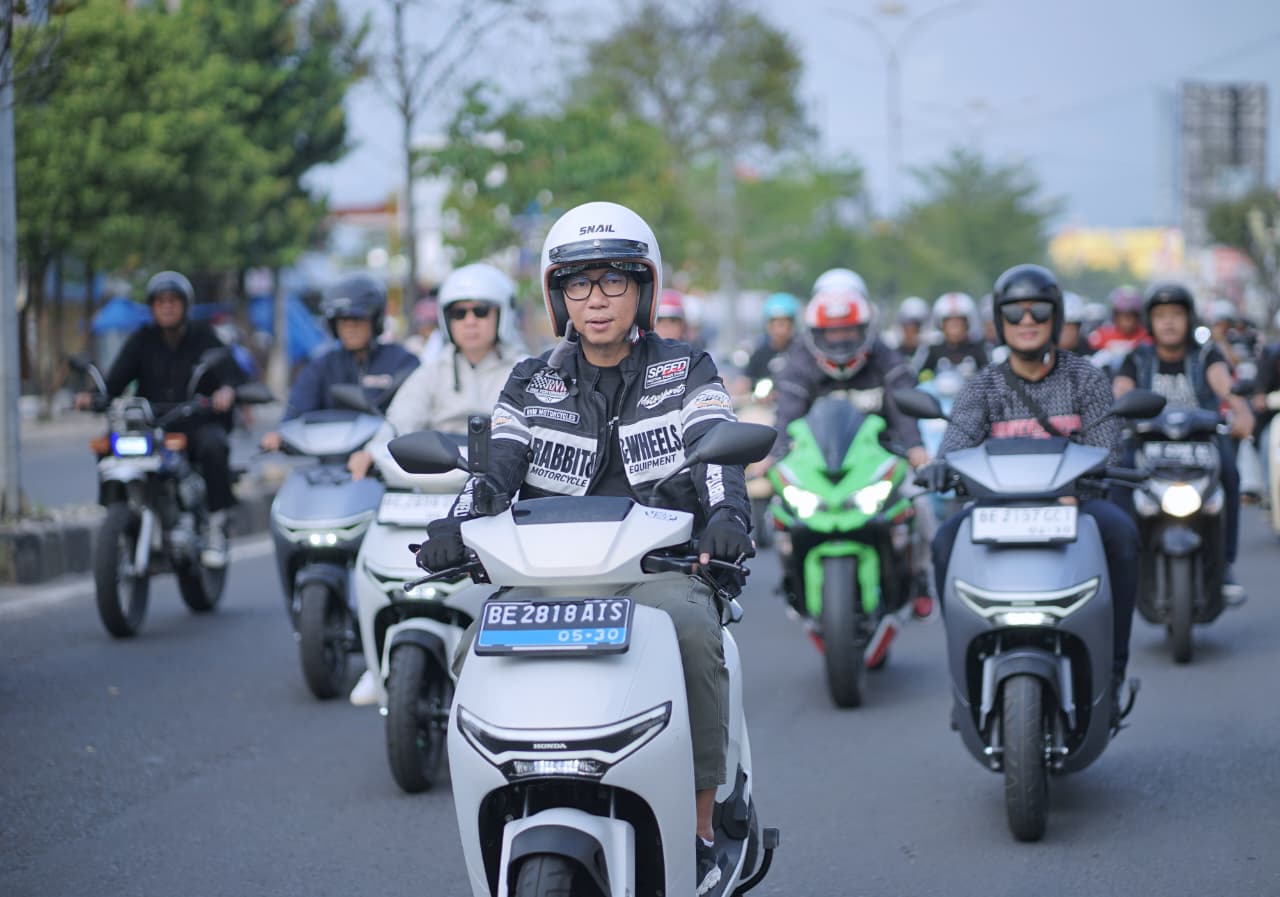 Ratusan Biker Ramaikan Sunday Morning Ride, Gubernur Lampung Dorong Promosi Wisata dan Edukasi Safety Riding