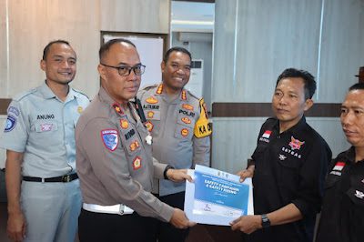 Satlantas Polresta Bandar Lampung Gelar Sosialisasi Safety Riding, Dorong Kesadaran Berkendara Aman