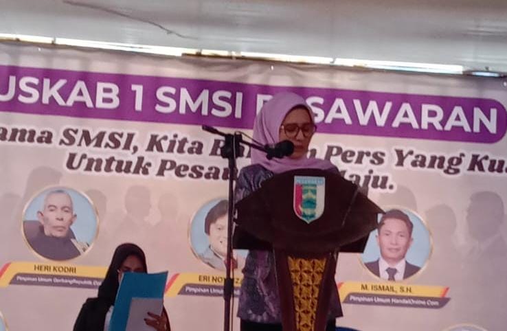 Ini Pesan Bupati Nanda Indira di Muskab l SMSI Kabupaten Pesawaran